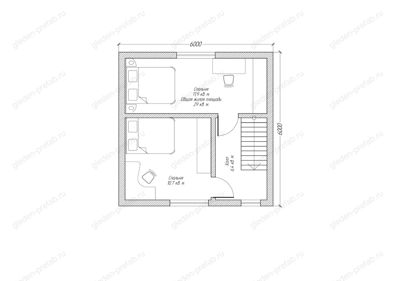 Планировка проекта Gleden «KA-1»